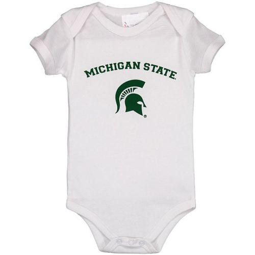 Infant White Michigan State Spartans Arch & Logo Bodysuit