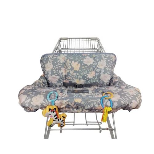 ICOPUCA Shopping Cart Cover for Baby, 2 in 1 cart Cover for Babies N high Chair Cover, Padded Grocery cart Cover for Baby Girl boy, Universal fit