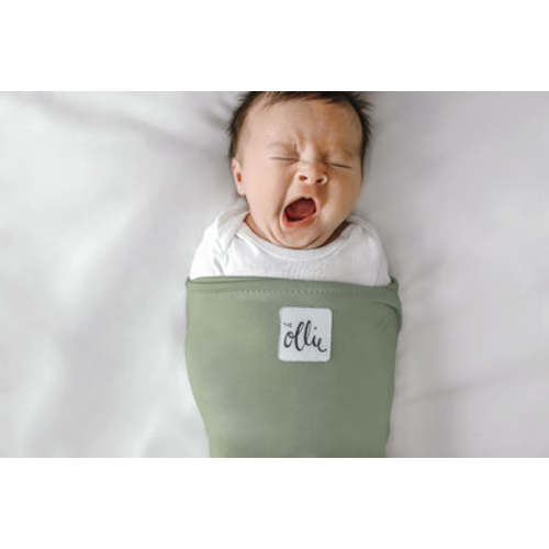 The Ollie® Swaddle - OLIVE GREEN | Award-Winning Baby Swaddle for Newborn Sleep | Baby Registry Favorite