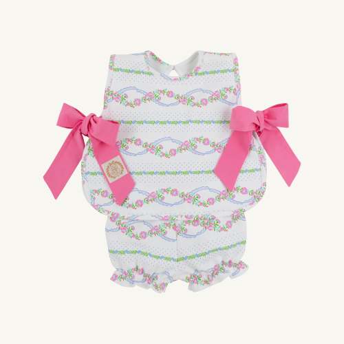 Talbott Tie Side - Garrison Garlands & Winter Park Pink