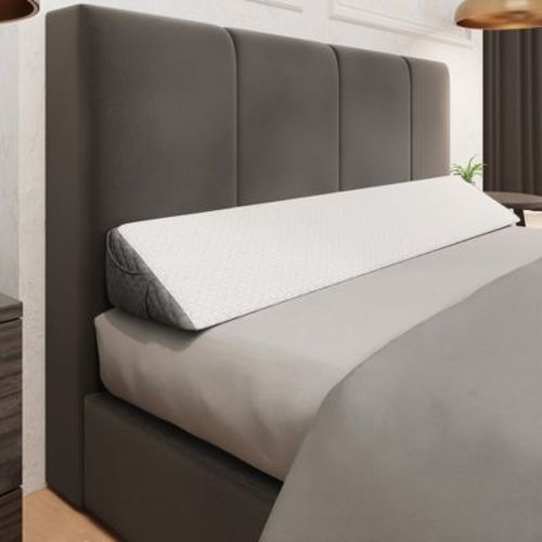 Kolbs Bed Wedge Pillow Headboard Pillow | Flippable 2 Colors/Sided (Full 54")