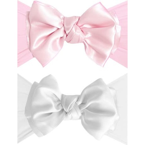 2-Pack Fab Bow Satin Headbands