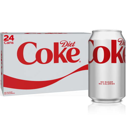 Diet Coke Soda Pop Cans, 12 fl oz, 24 Pack