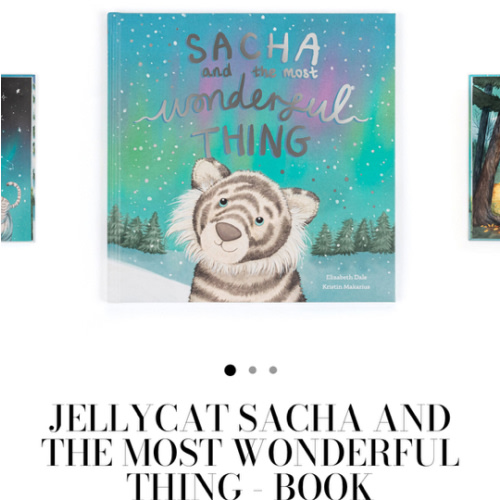 Jellycat Sacha and the Most Wonderful Thing - Book