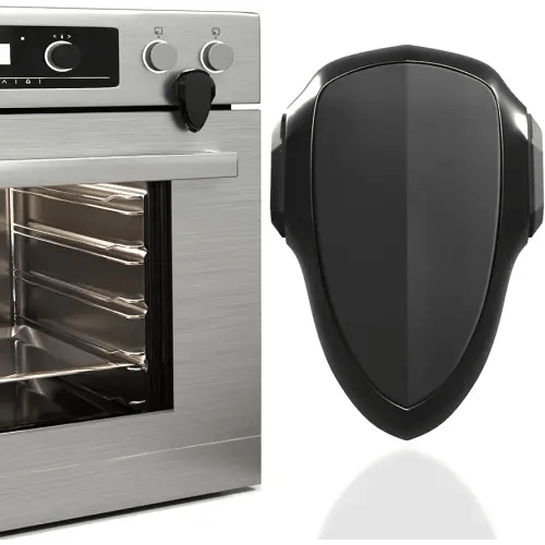 Oven Lock Child Safety, 1 Pack, Oven Door Lock Child Safety, Oven Baby Proofing, Heat-Resistant, Durable & Easy to Install Oven Safety Locks for Toddlers, Baby Proof Oven (Black)
