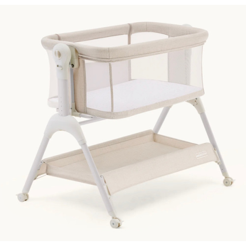 HARPPA Cuddly Sway | 3-in-1 Rocking Baby Bassinet & Bedside Sleeper with Anti-Reflux Mattress for Newborns | Attaches to Bed, Adjustable Height, Tool-Free Setup, Portable Wheels, CPSC Certified, Gentle Rocking Motion | Ideal for Infants, Safe Co-Sleeping