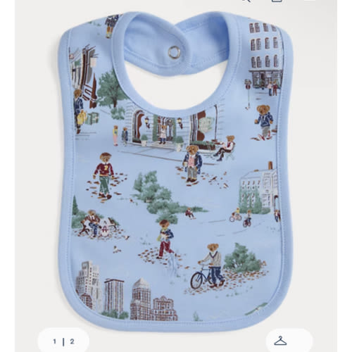 Polo Bear Cotton Interlock Bib
