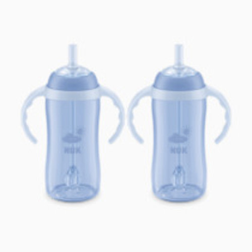 NUK Learner Straw Cup (2 Pack) - Blue, 10 Oz