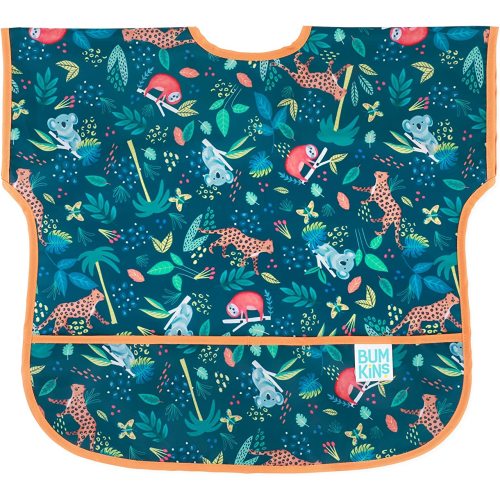 Bumkins Bibs, Baby and Toddler Bibs, Bibs for Girls and Boys, Large for 1-3 Years, Short Sleeve Waterproof Bib for Kids