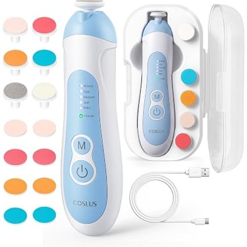 COSLUS C52 Baby Electric Nail File Trimmer, CPC Certified and Quiet Design