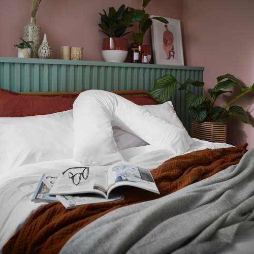 Arinta Organic Cotton V-Pillowcase - White