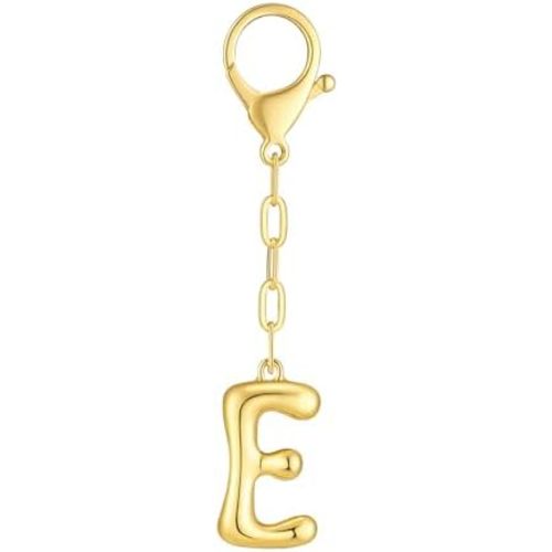 Initial Bag Charms, Bubble Letter Charm for Handbags, Cute Keychain with Letter, Initial Bag Charms for Women