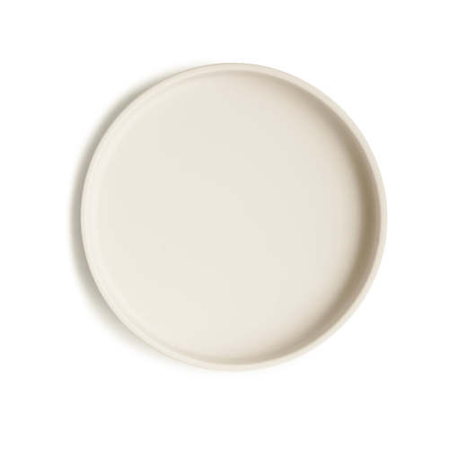 Mushie Classic Silicone Suction Plate - Ivory