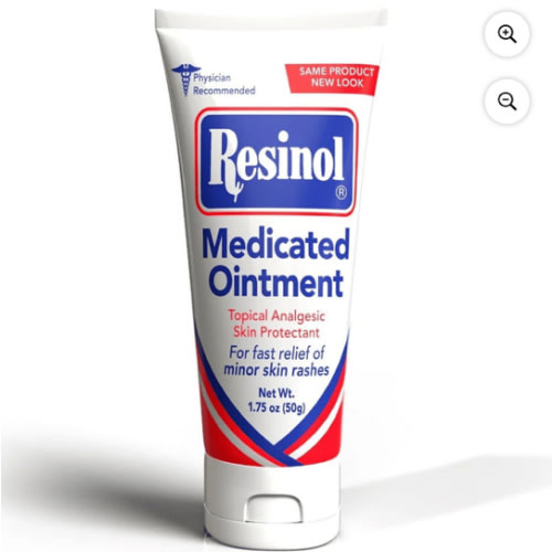 Resinol Medicated Ointment For Itch Relief And Protection Of Skin Rashes and Irritations, 1.75 Ounce Tube