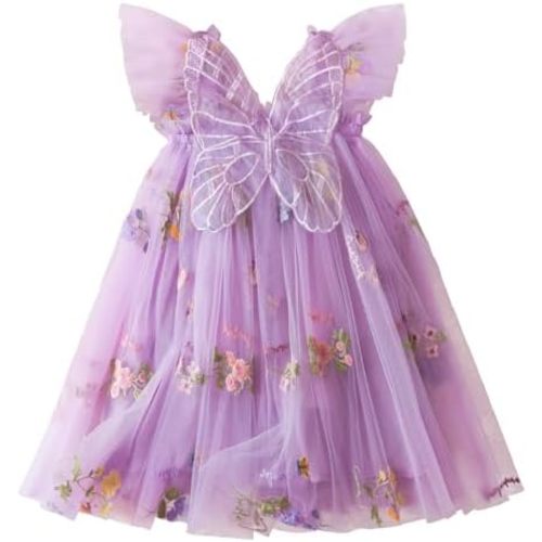 TTYAOVO Toddler Baby Dress Birthday Party Tulle Girl Dresses