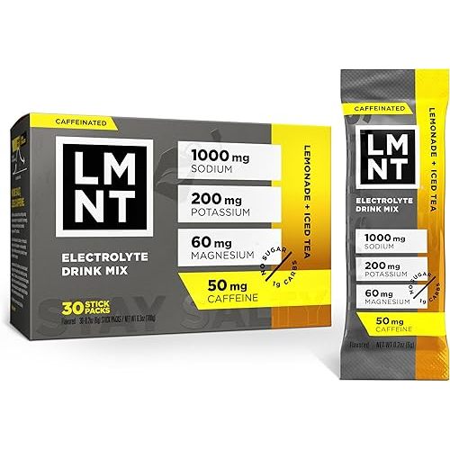 LMNT Zero Sugar Electrolytes - Lemonade | Drink Mix | 18-Count