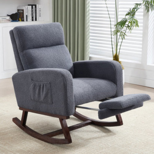 28" Wide Rocking Chair with Footrest | Wayfair