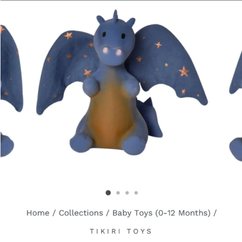 Baby Midnight Dragon Rattler and Teether