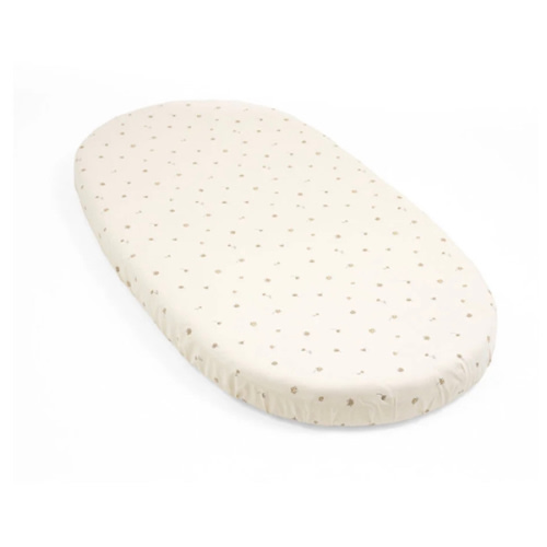 Stokke® Sleepi™ Bed Fitted Sheet Flower Ecru