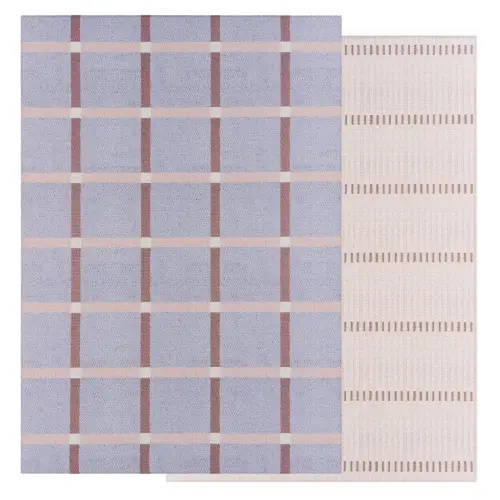 Large Foam Play Mat - Chambray Plaid/Loop