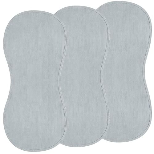 Hahafelt 3 Pcs Changing Pad Liners Fits in Peanut Shape Changing Pad Waterproof Diaper Mats Organic Cotton Peanut Mats are Warm on a Baby's Back, Washable Reusable(Wild Duck,Blue)