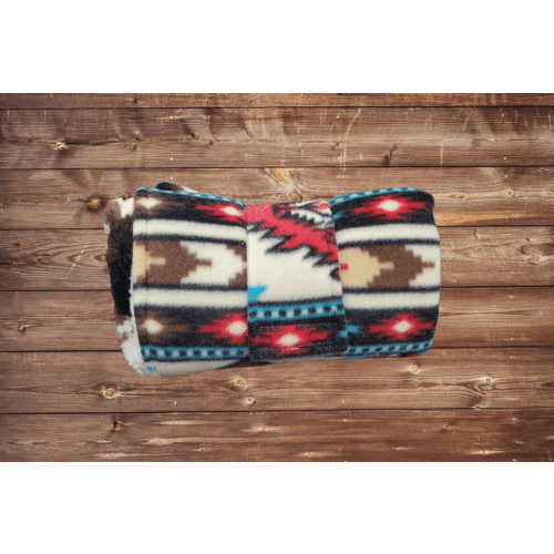 On the Go Changing Pad- Cream Aztec and Cow Minky Interior