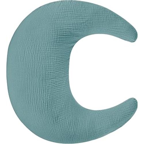 SWESEN Nursing Pillow Cover, Soft Removable Cover for Breastfeeding Pillows, Pillow Slipcover for Baby Boys and Girls, Comfortable & Breathable, Blue, Washable (Only Cover)