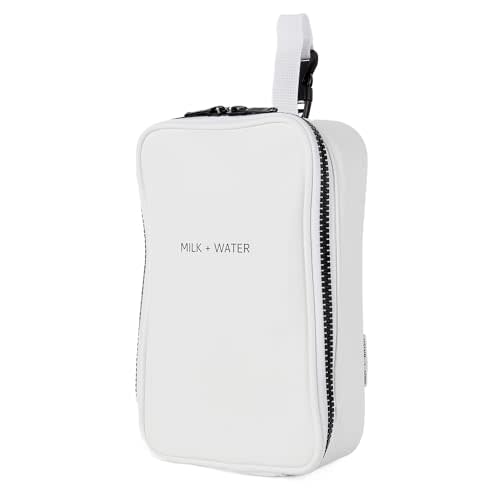 MILK + WATER Double Go Bag - Insulated Baby Bottle Carrier with Dual Compartments - Portable & Durable, Perfect for Travel - BPA-Free - Fits Most Bottle Sizes
