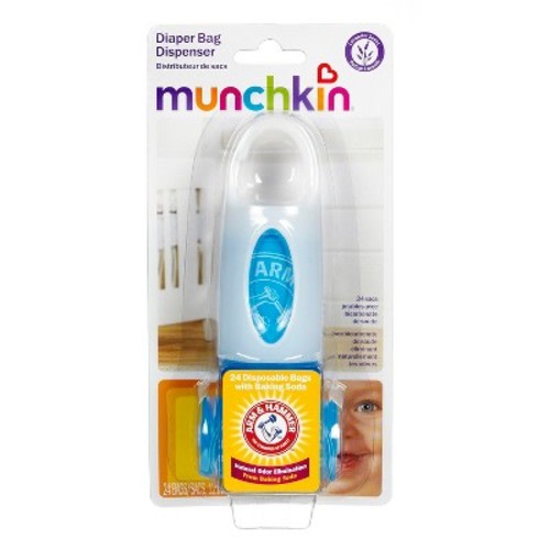 Munchkin Arm & Hammer Diaper Bag Dispenser & Bags - Colors May Vary