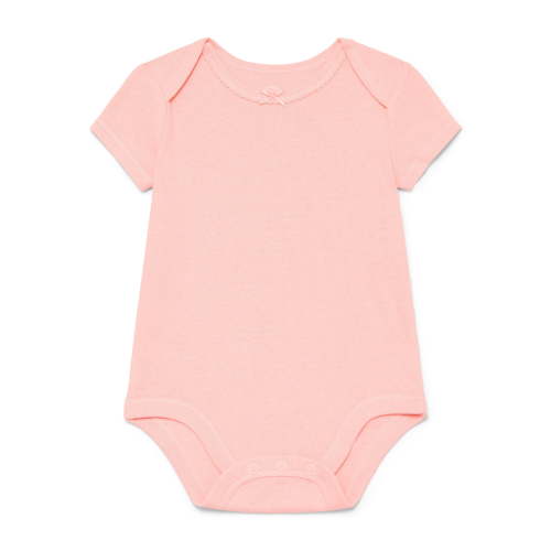 Wonder Nation Baby Girls Bodysuit with Short Sleeves, Sizes 0-24 Months