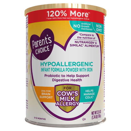 Parent's Choice Hypoallergenic Infant Formula Powder, 27.8 oz Canister HSA/FSA Eligible