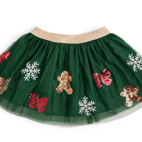 Gingerbread Joy Sequin Christmas Tutu – Sweet Wink
