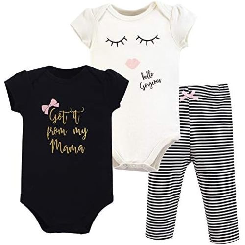 Little Treasure Unisex Baby Cotton Bodysuit and Pant Set