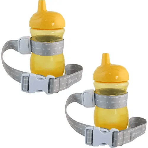 PBnJ Baby SippyPal Sippy Cup Holder Strap Leash Tether (Arrow Gray 2-Pack)