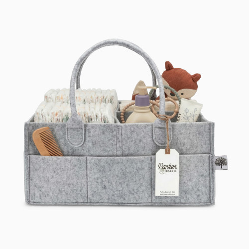 Parker Baby Co. Diaper Caddy - Gray, Large