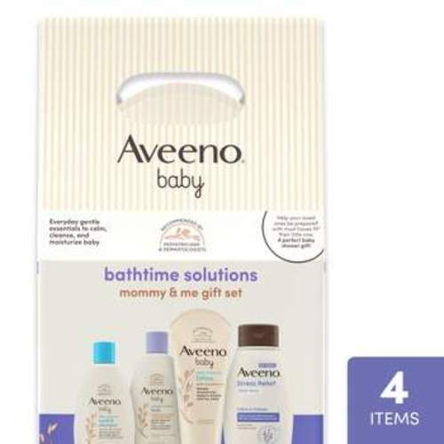 Aveeno Baby Welcome Little One Essentials Skincare Gift Set Includes Wash, Lotion & Wipes - 5ct : Target