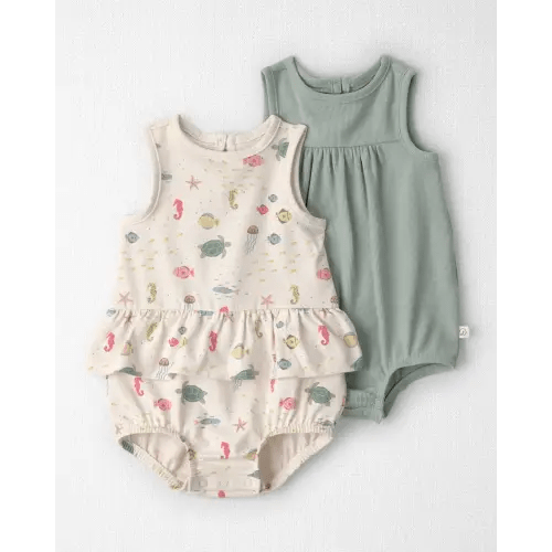 Baby Girl 2-Pack Organic Cotton Bubble in Under the Sea - Little Planet | Carter's