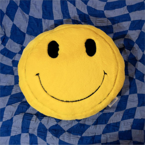 Urban Lifestyle Smiley Pillow, Yellow | Wayfair