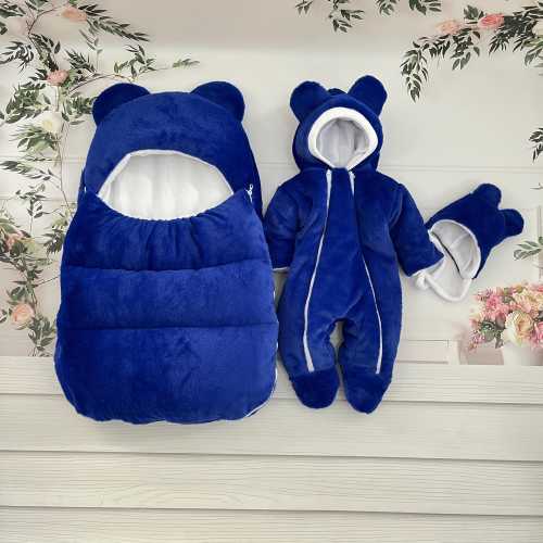 Baby winter outfit. Newborn Sleeping Bag & Newborn Jumpsuit Set: 0-3 Months