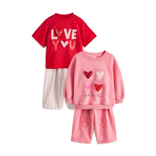 Kids' Assorted 4-Pack T-Shirt, Sweatshirt & Pants Set, 12-18M
- Only a few left