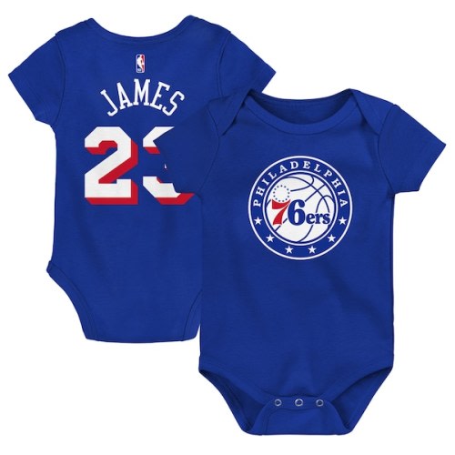 Infant Philadelphia 76ers LeBron James Outerstuff Royal Icon Name & Number Bodysuit