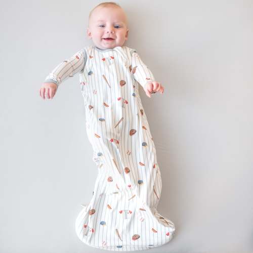 Sleep Bag in Home Run | 0.5 TOG | Bamboo Sleep Sack