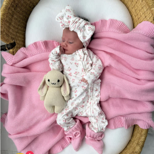 Frill Zip Romper | Paisley Peony – Little and Fern