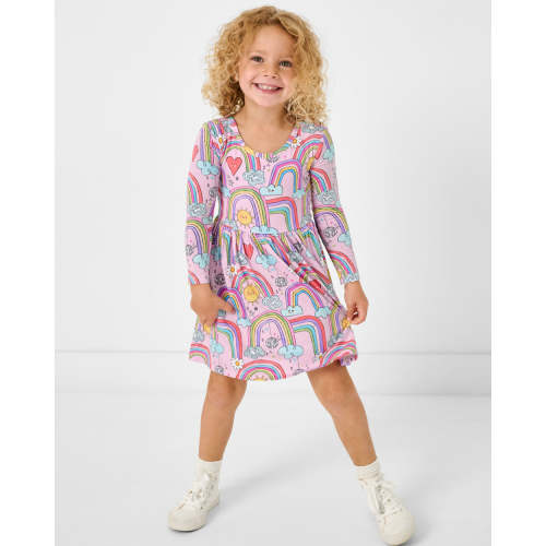 Disco Rainbows Skater Dress | Little Sleepies