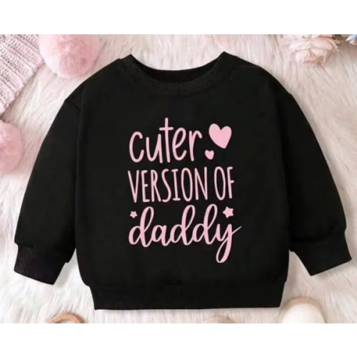 Baby Girls' Cute Slogan Printed Round Neck Pullover Sweater, Autumn & Winter | SHEIN USA