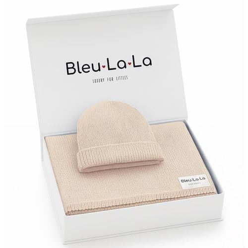 Luxe Collection 100% Organic Luxury Knit Baby Blanket + Hat Set (Oatmeal)