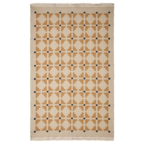IKEA TELEGRAFLINJE Rug, flatwoven - yellow-beige 5 ' 7 "x7 ' 10 "