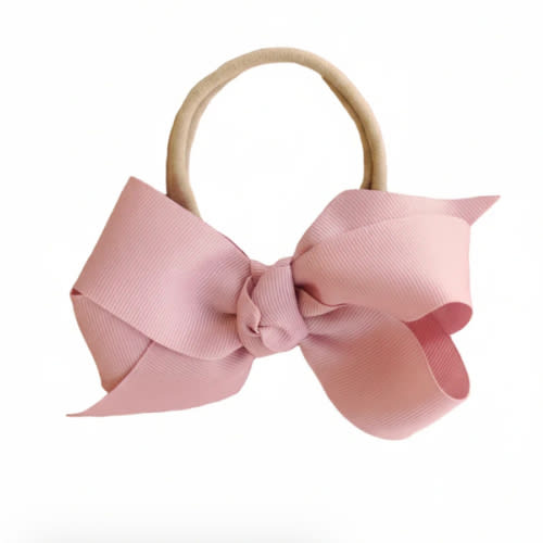Ribbon Bow Headband | Vintage Rose