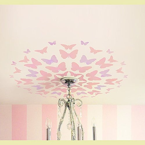 Stencil Butterfly Medallion, Great for Nursery ceiling, Reusable stencils for easy DIY decor
