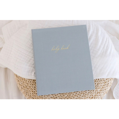 First Year Baby Memory Book - Dusty Blue